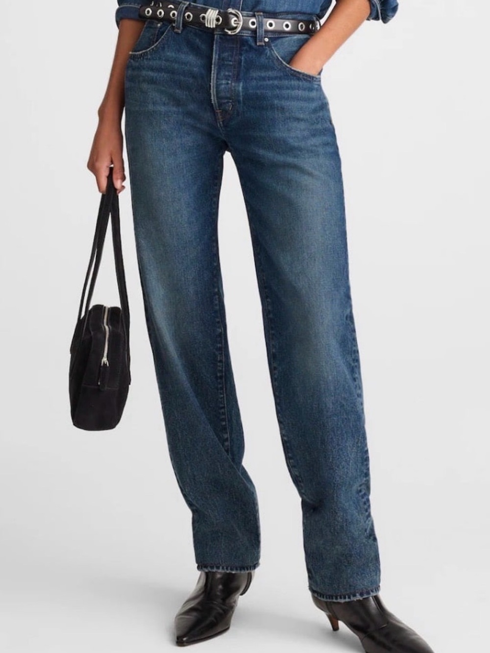 Madewell Dean Easy Straight Jeans Kaihara Denim Sz 28 [NWOT]